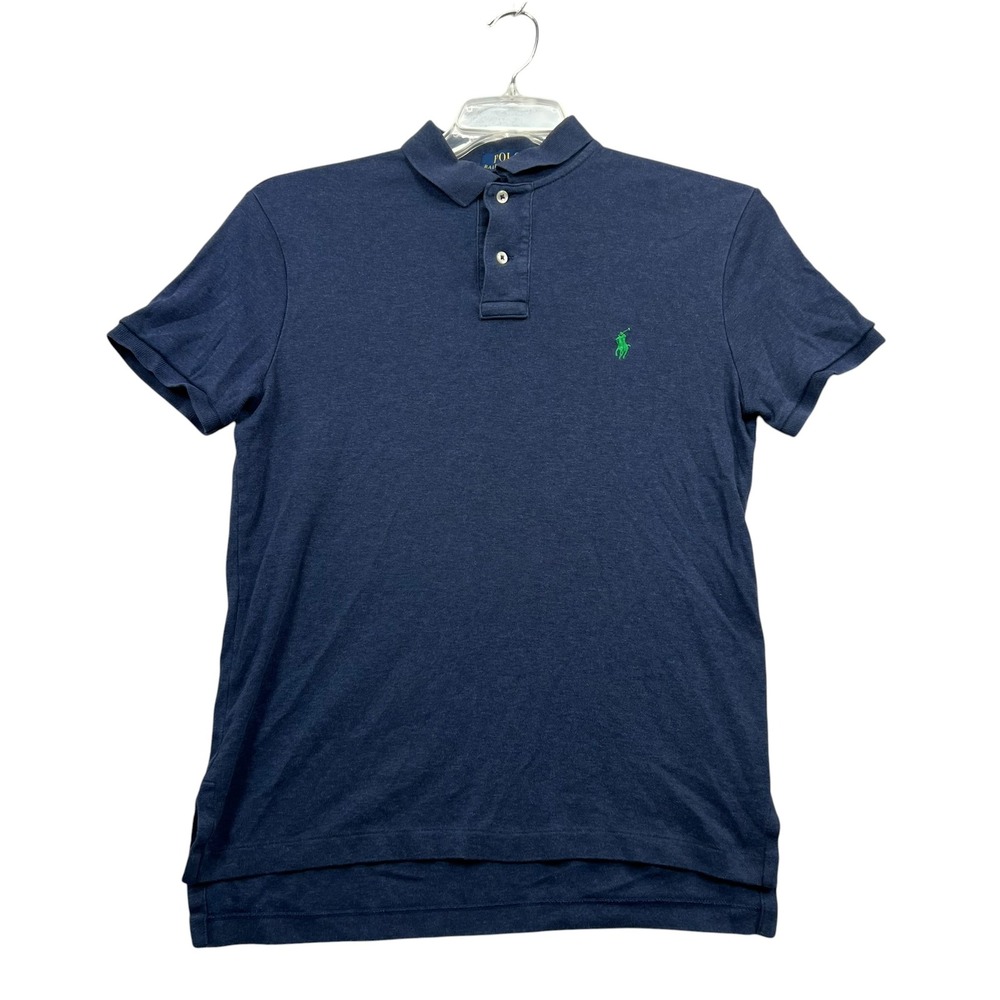 Polo Ralph Lauren Polo Shirt Mens Small Blue Heathered Short Sleeve Pony Logo